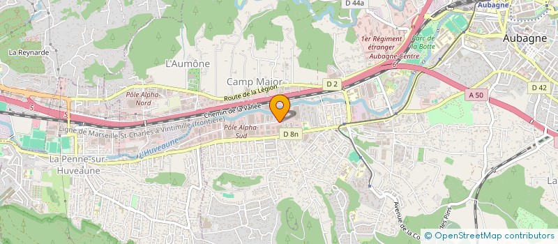 localisation de l'entreprise TRANSPORTS ARVIEUX FRERES à AUBAGNE