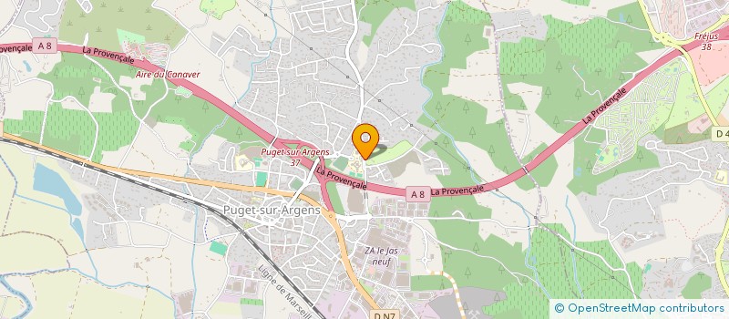 localisation de l'entreprise TRANSPORTS ASTIER à PUGET-SUR-ARGENS