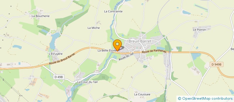 localisation de l'entreprise TRANSPORTS AUBINEAU à TERVAL