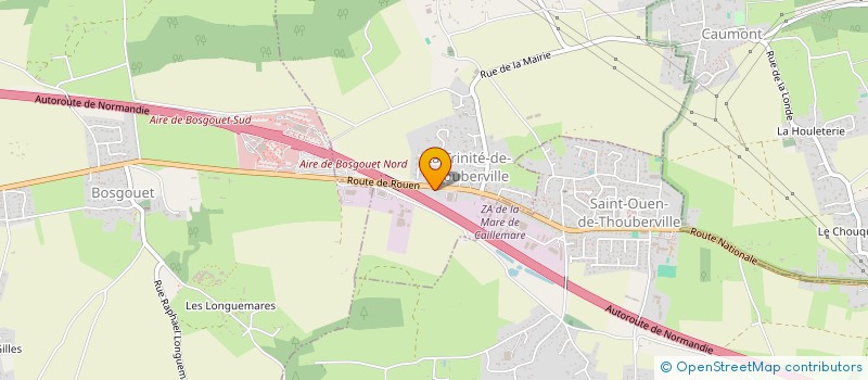 localisation de l'entreprise TRANSPORTS AUDET  LA TRINITE-DE-THOUBERVILLE