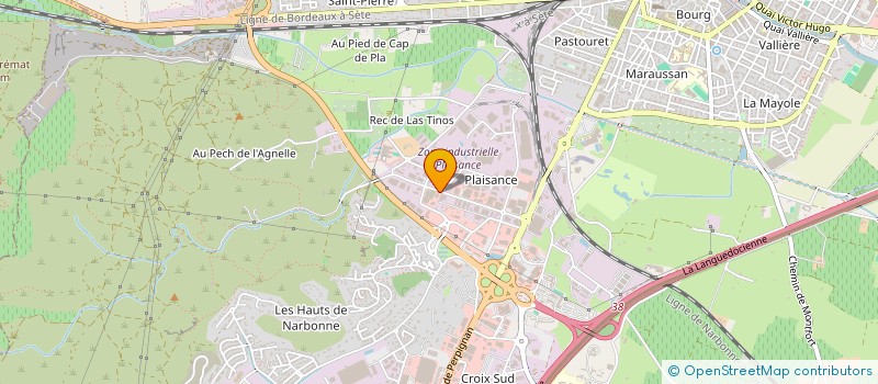 localisation de l'entreprise TRANSPORTS AURES à NARBONNE