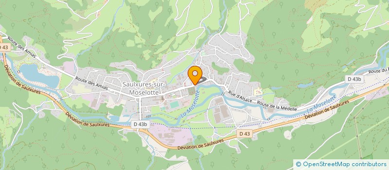 localisation de l'entreprise TRANSPORTS AUTOCARS ET GARAGE VINCENDON à SAULXURES-SUR-MOSELOTTE