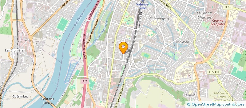 localisation de l'entreprise TRANSPORTS AVENAS  VALENCE