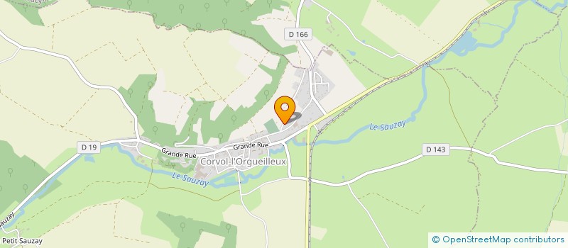 localisation de l'entreprise TRANSPORTS AVILA LAURENT  CORVOL-L'ORGUEILLEUX