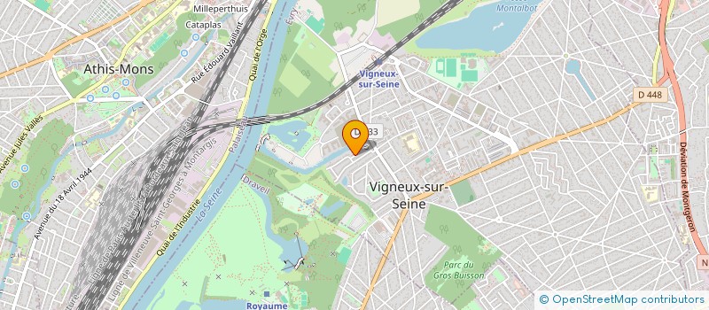 localisation de l'entreprise TRANSPORTS AZUR à VIGNEUX-SUR-SEINE