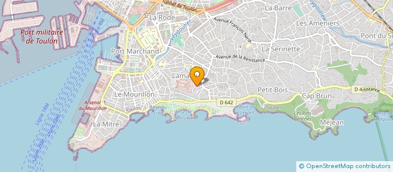 localisation de l'entreprise TRANSPORTS AZUR VIANDES à TOULON