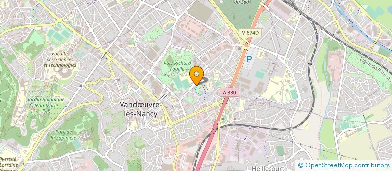 localisation de l'entreprise TRANSPORTS B.B.A à VANDŒUVRE-LES-NANCY