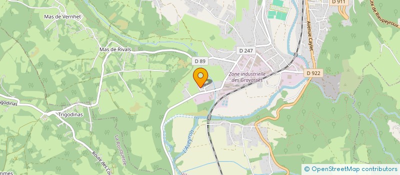 localisation de l'entreprise TRANSPORTS B & D à VILLEFRANCHE-DE-ROUERGUE