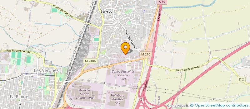 localisation de l'entreprise TRANSPORTS B.T.S à GERZAT