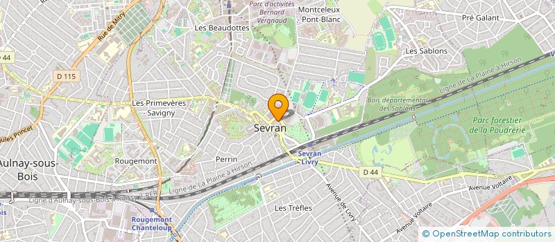 localisation de l'entreprise TRANSPORTS B2000 à SEVRAN