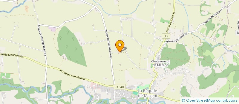 localisation de l'entreprise TRANSPORTS BAGNOL à LA BEGUDE-DE-MAZENC