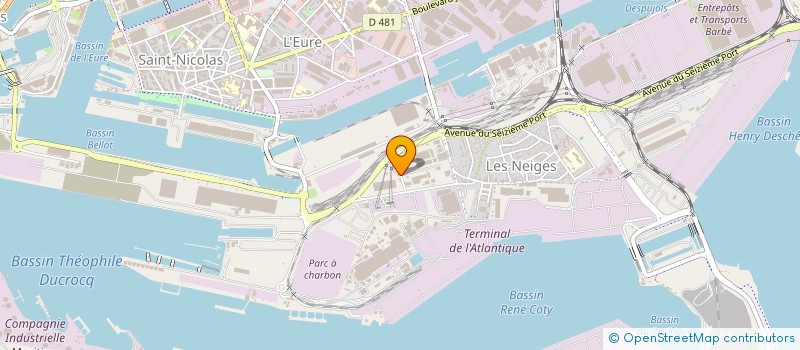 localisation de l'entreprise TRANSPORTS BAIE DE SEINE ROUEN à LE HAVRE