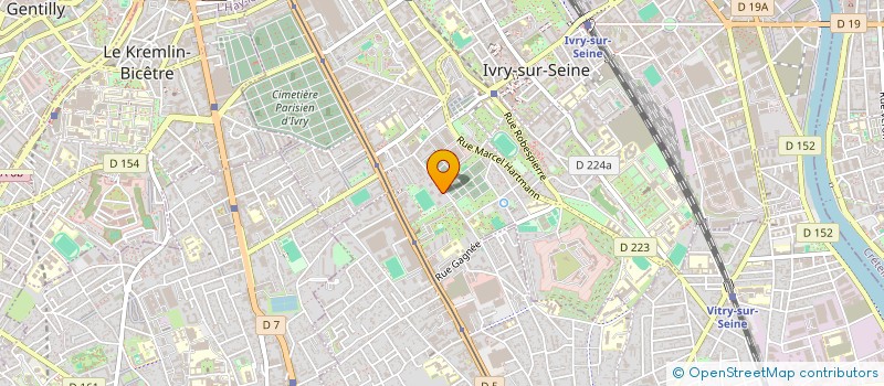 localisation de l'entreprise TRANSPORTS BAK à IVRY-SUR-SEINE