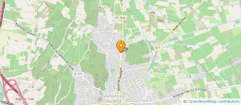 localisation de l'entreprise TRANSPORTS BARALIER à CAUMONT-SUR-DURANCE