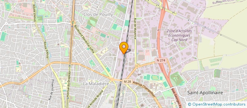 localisation de l'entreprise TRANSPORTS BARBE à DIJON
