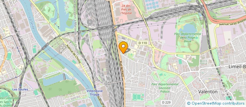 localisation de l'entreprise TRANSPORTS BARON à VILLENEUVE-SAINT-GEORGES