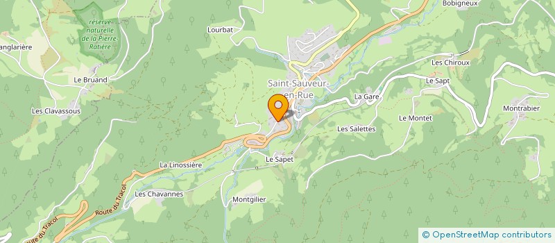 localisation de l'entreprise TRANSPORTS BARRALON à SAINT-SAUVEUR-EN-RUE