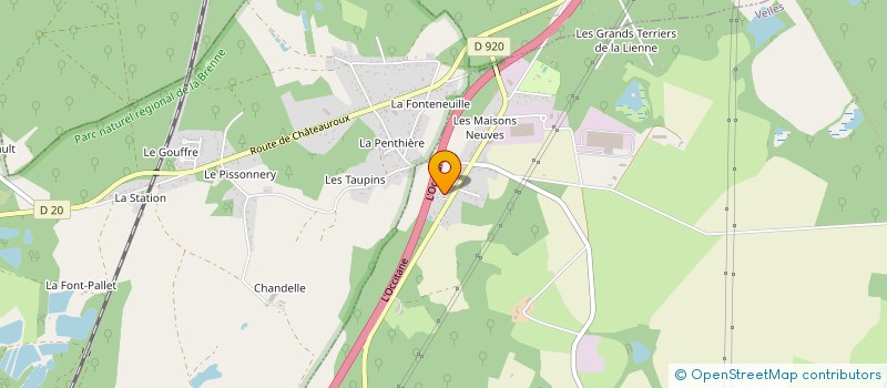 localisation de l'entreprise TRANSPORTS BARRAULT SARL à VELLES
