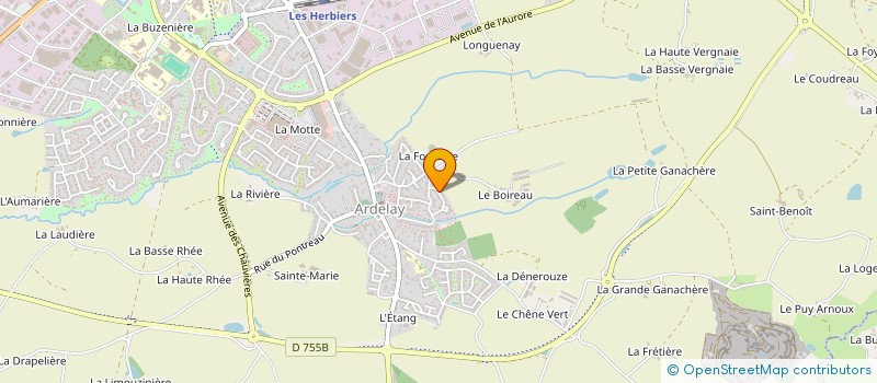 localisation de l'entreprise TRANSPORTS BARRE LOGISTIQUE à LES HERBIERS