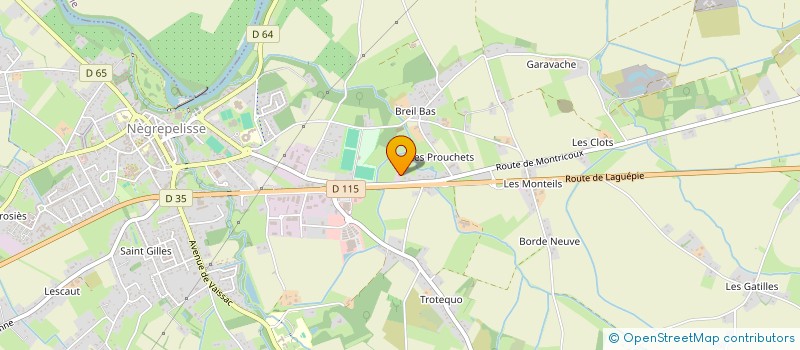 localisation de l'entreprise TRANSPORTS BARREAU à NEGREPELISSE