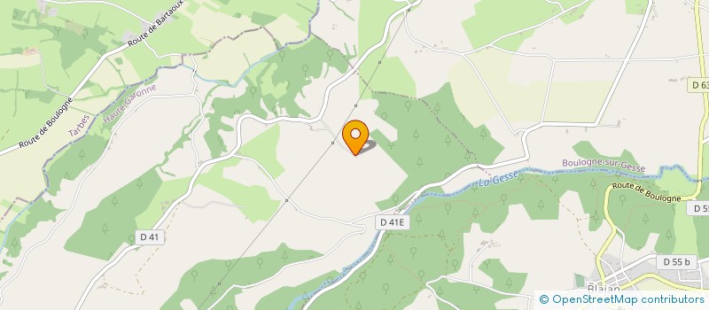 localisation de l'entreprise TRANSPORTS BARRERE SA  PEGUILHAN