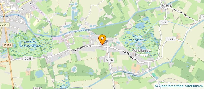 localisation de l'entreprise TRANSPORTS BARRET  WANDIGNIES-HAMAGE