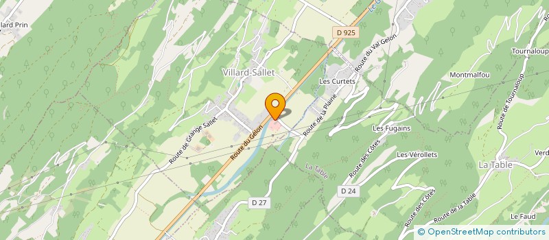 localisation de l'entreprise TRANSPORTS BARRIER  VILLARD-SALLET