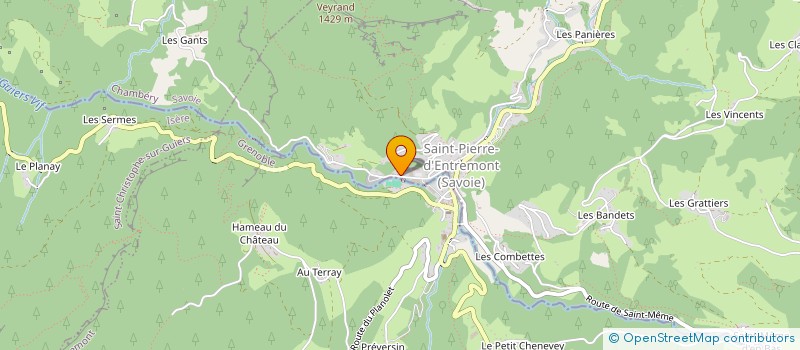 localisation de l'entreprise TRANSPORTS BAS CHRISTIAN à SAINT-PIERRE-D'ENTREMONT