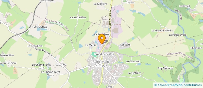 localisation de l'entreprise TRANSPORTS BAUDRY ET ASSOCIES à SAINT-MALO-DU-BOIS