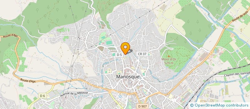 localisation de l'entreprise TRANSPORTS BAUX à MANOSQUE