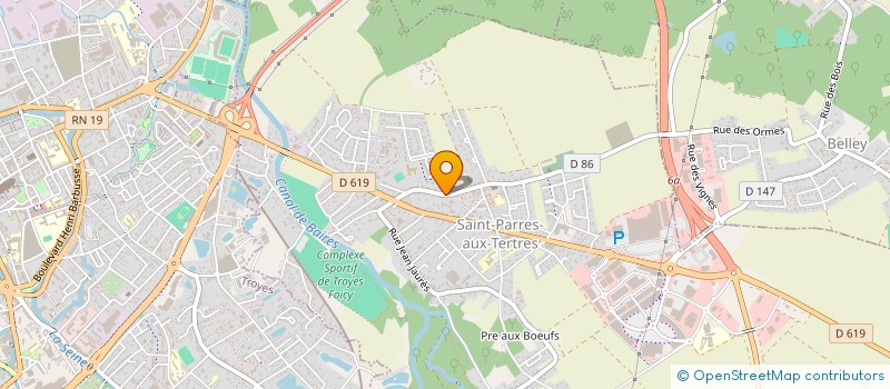 localisation de l'entreprise TRANSPORTS BAYOL  SAINT-PARRES-AUX-TERTRES