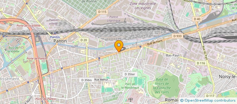 localisation de l'entreprise TRANSPORTS BB à PANTIN