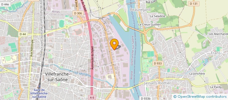 localisation de l'entreprise TRANSPORTS BEAUJOLAIS MACONNAIS  VILLEFRANCHE-SUR-SAONE