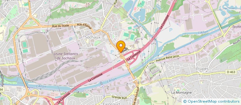 localisation de l'entreprise TRANSPORTS BEGEY GEORGES SOC  SOCHAUX