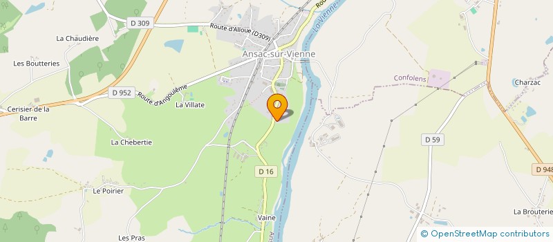 localisation de l'entreprise TRANSPORTS BELAIR PHILIPPE à ANSAC-SUR-VIENNE