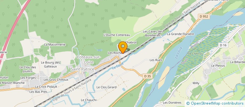 localisation de l'entreprise TRANSPORTS BELLOIRE à COTEAUX-SUR-LOIRE
