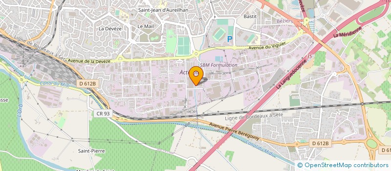 localisation de l'entreprise TRANSPORTS BENEZECH à BEZIERS