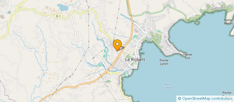 localisation de l'entreprise TRANSPORTS BENJAMIN à LE ROBERT