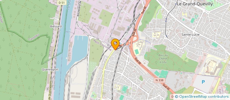 localisation de l'entreprise TRANSPORTS BENOIST SARL à PETIT-COURONNE