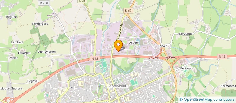 localisation de l'entreprise TRANSPORTS BENOIT GUILLOU  CLEDER