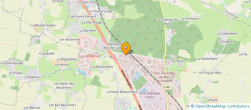 localisation de l'entreprise TRANSPORTS BERGERE à VERN-SUR-SEICHE