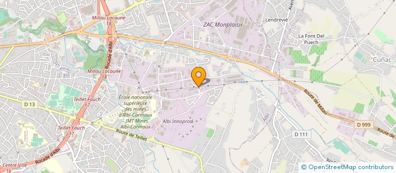 localisation de l'entreprise TRANSPORTS BERNADOU à ALBI
