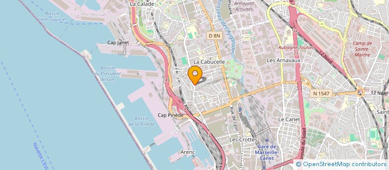localisation de l'entreprise TRANSPORTS BERNARD à MARSEILLE