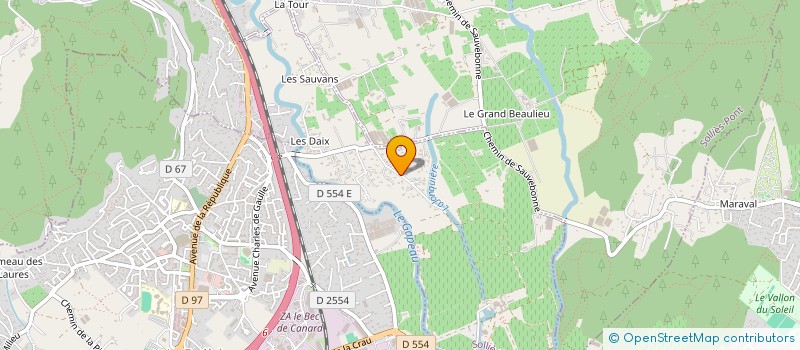 localisation de l'entreprise TRANSPORTS BERNARD MAS à SOLLIES-VILLE