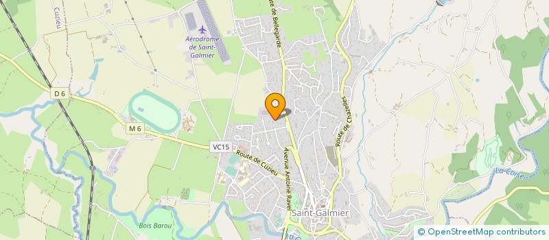 localisation de l'entreprise TRANSPORTS BERNARD MOUNIER  SAINT-GALMIER