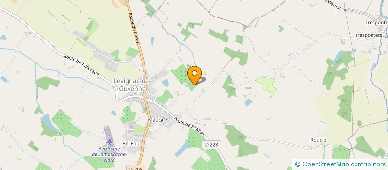 localisation de l'entreprise TRANSPORTS BERRY FRERES  LEVIGNAC-DE-GUYENNE