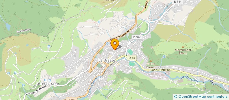 localisation de l'entreprise TRANSPORTS BERTRAND à LA BRESSE