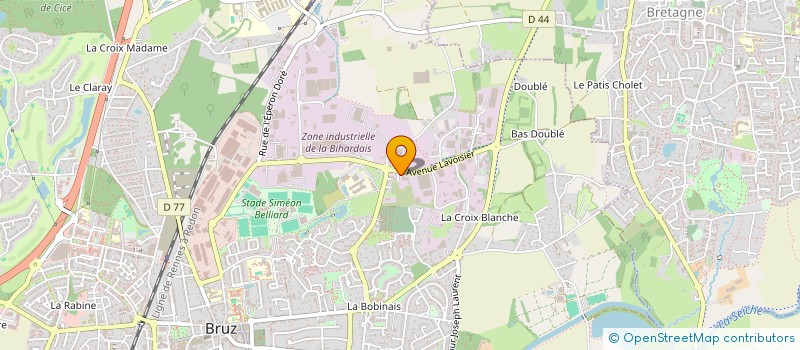 localisation de l'entreprise TRANSPORTS BERTRU ANDRE à BRUZ