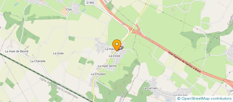 localisation de l'entreprise TRANSPORTS BESSON à PRINQUIAU