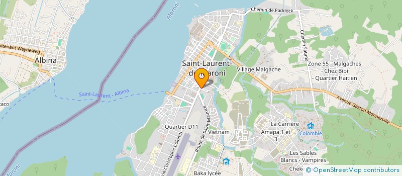 localisation de l'entreprise TRANSPORTS BEST à SAINT-LAURENT-DU-MARONI